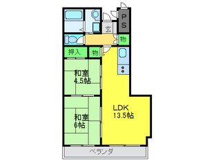 メルクマ－ル深阪の物件間取画像